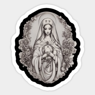 I am the handmaid of the Lord Sticker